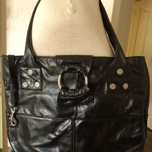 Black leather Allison Burns, LA - shoulder bag